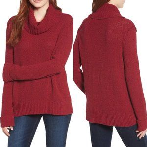 Caslon Cowl Neck Cuff Sleeve Sweater (NWT)